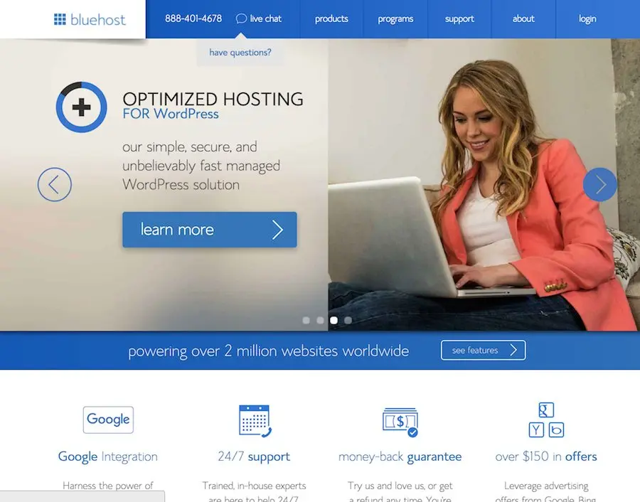 BlueHost — после