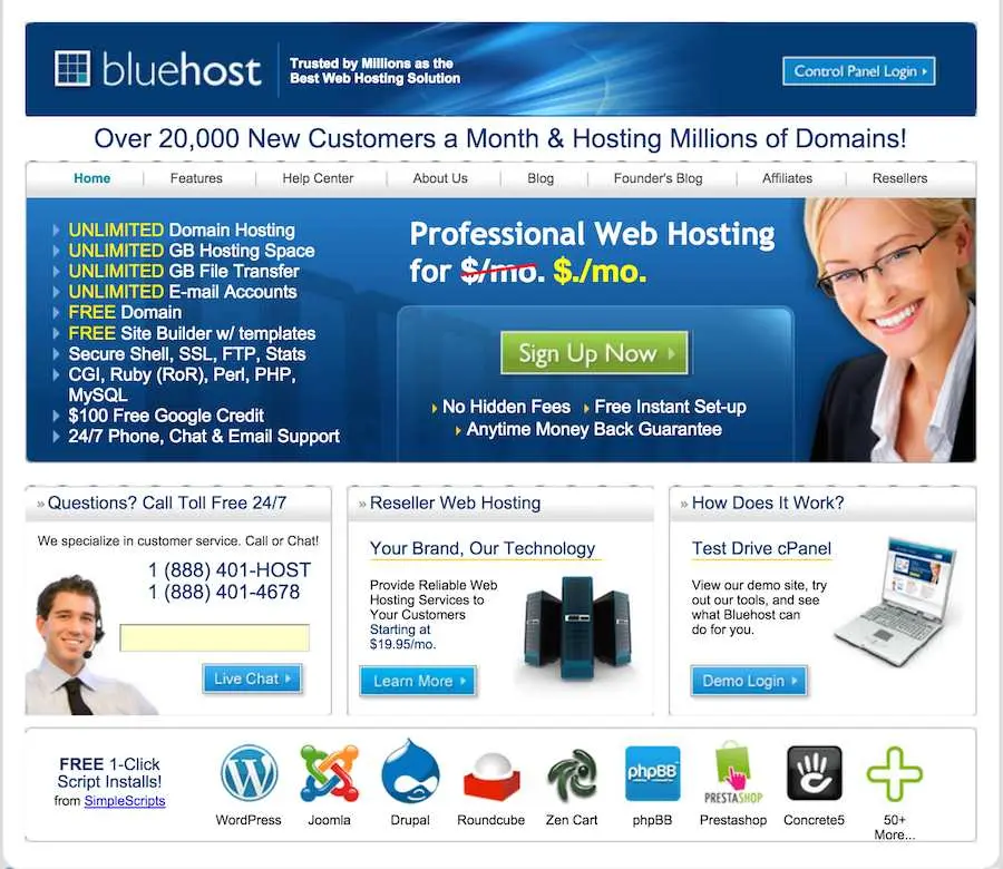 BlueHost — до